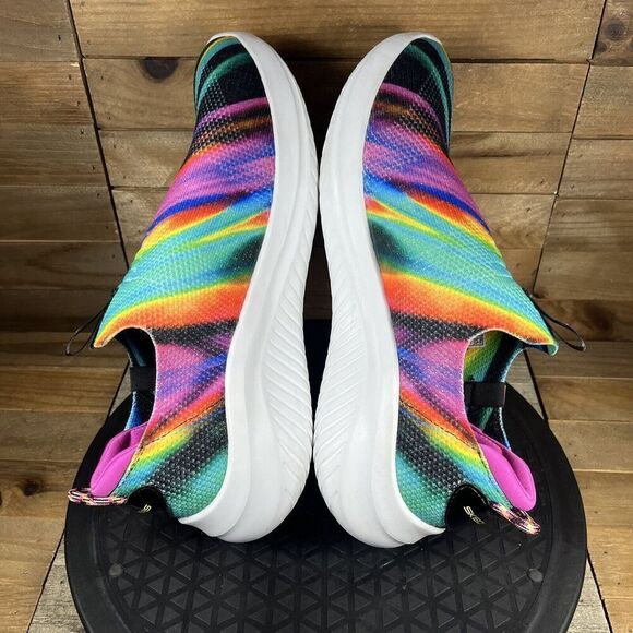 Skechers Stretch Knit 3.0 Ultra Flex Electric Brights Slip On Shoes Womens Sz 6 - Picture 8 of 10